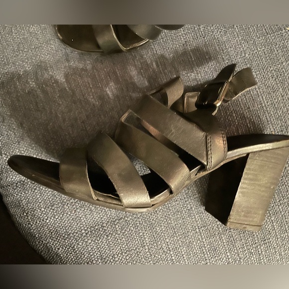Franco Sarto Black Strappy Heeled sandals